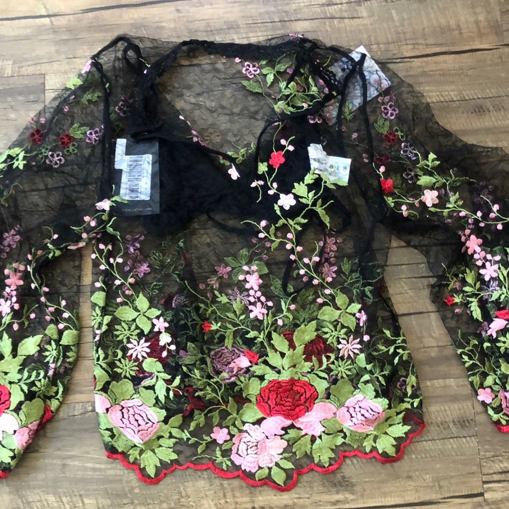 Colcci see through shirt with bra